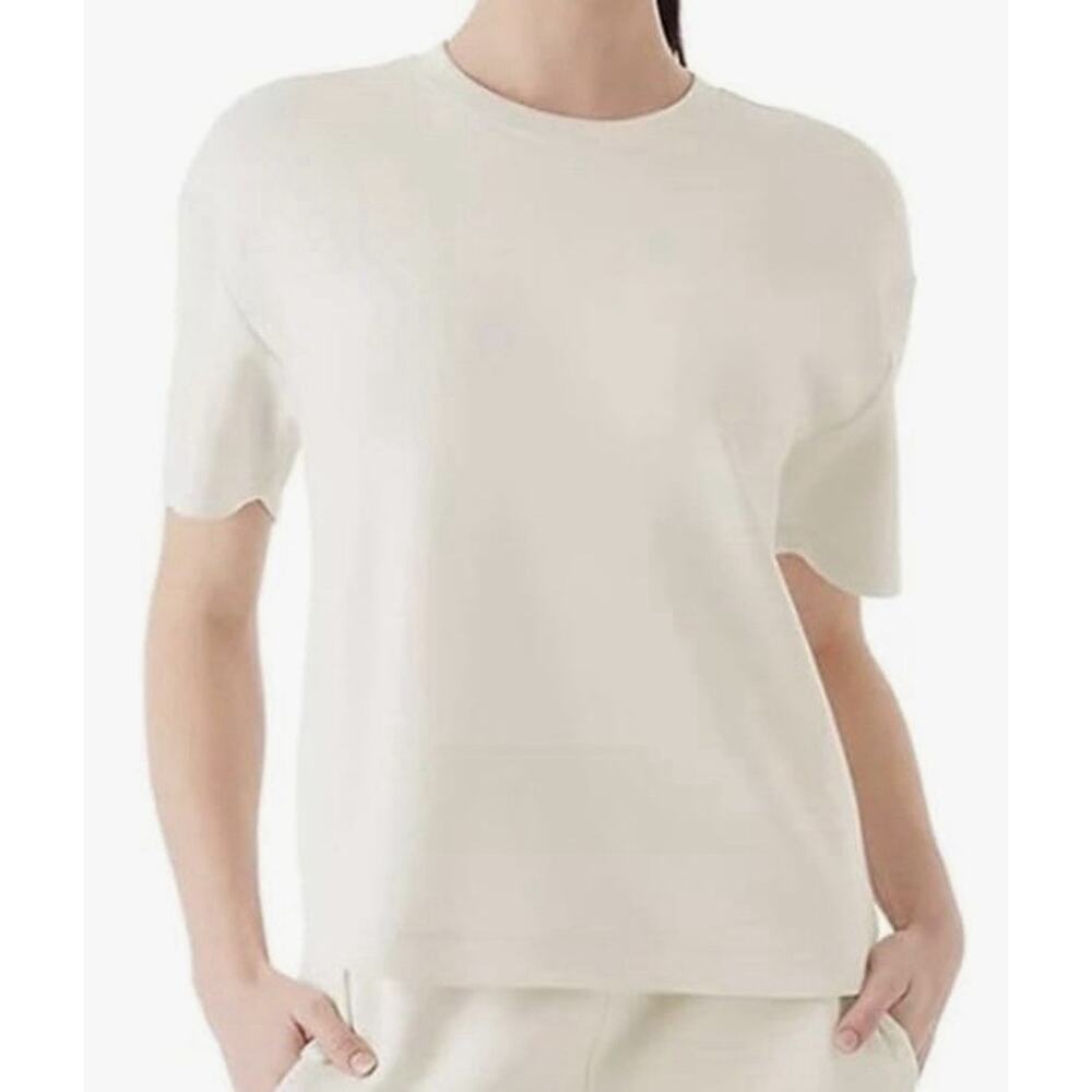 Member's Mark Women's Sand Wash (Short Sleeve) Tee Cream Size XL - Picture 1 of 16